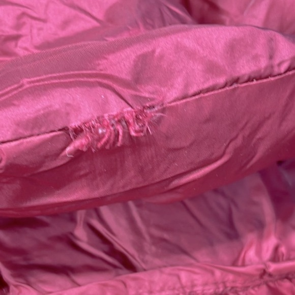 Michael Kors Packable Quilted Down Puffer Jacket Red XS Hooded Lightweight Coat - Picture 14 of 17